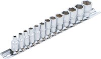 BGS Steckschlüssel-Einsatz-Satz, Sechskant | Antrieb Innenvierkant 6,3 mm (1/4") | SW 4 - 14 mm | 13-tlg.