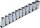 BGS Steckschlüssel-Einsatz-Satz, Sechskant | Antrieb Innenvierkant 12,5 mm (1/2") | SW 10 - 21 mm | 11-tlg.