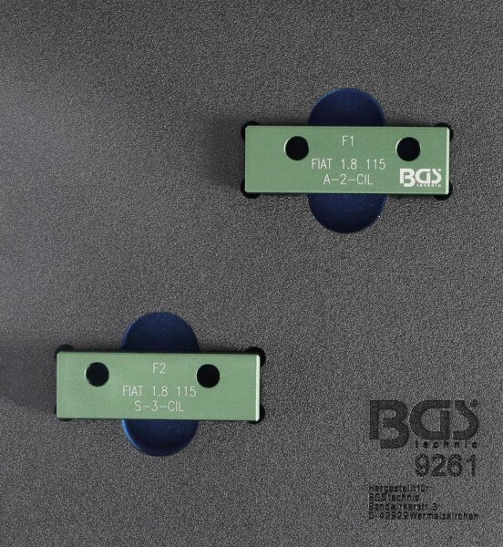 BGS Werkstattwageneinlage 1/6: Nockenwellen-Arretierwerkzeug-Satz | für Fiat, Lancia 1.8l 115 PS
