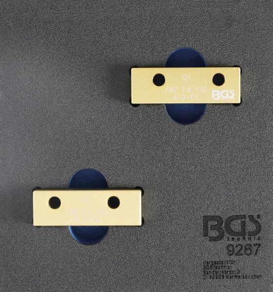 BGS Werkstattwageneinlage 1/6: Nockenwellen-Arretierwerkzeug-Satz | für Fiat, Lancia 1.8l 16V
