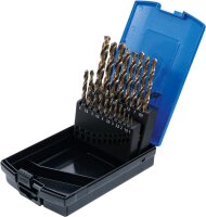 BGS Spiralbohrer-Satz | HSS-G M35 Cobaltstahl | 1 - 10 mm | 19-tlg.