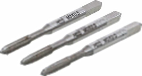 BGS Gewindebohrer-Satz | Vor-, Mittel- und Fertigschneider | HSS-G | M3 x 0,5 | 3-tlg.