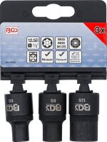 BGS Steckschlüssel-Einsatz-Satz | Keil-Profil (für RIBE) M6S, M8S, M12S | 3-tlg.