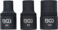 BGS Steckschlüssel-Einsatz-Satz | Keil-Profil (für RIBE) M6S, M8S, M12S | 3-tlg.