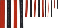 BGS Schrumpfschlauch-Sortiment | rot / schwarz | 150-tlg.