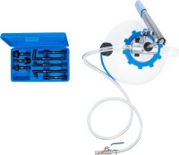 BGS Getriebeöl-Befüllgerät mit Handpumpe | mit 8 Adaptern | 7 l