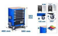 BGS Werkstattwagen | 7 Schubladen | leer