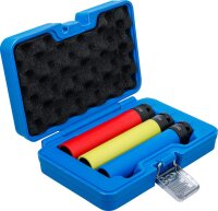 BGS Kraft-Schoneinsatz-Satz | extra tief | Antrieb Innenvierkant 12,5 mm (1/2") | SW 17 / 19 / 21 mm | 3-tlg.