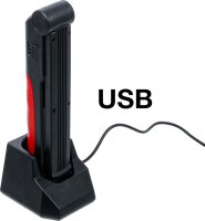 BGS Diy Akku-Knicklampe | COB-LED | 6,5 W | mit Ladestation