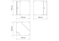 BGS Werkstattschrank | 1-türig | Eckelement