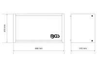BGS Hängeschrank | mit Frontklappe