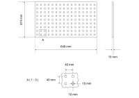 BGS Lochwandplatte | Standard Ausführung | für...