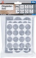 BGS Diy Filzgleiter-Satz | grau-meliert | 80-tlg.