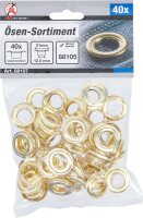 BGS Diy Ösen-Sortiment | 12,5 x 21 mm | 40-tlg.