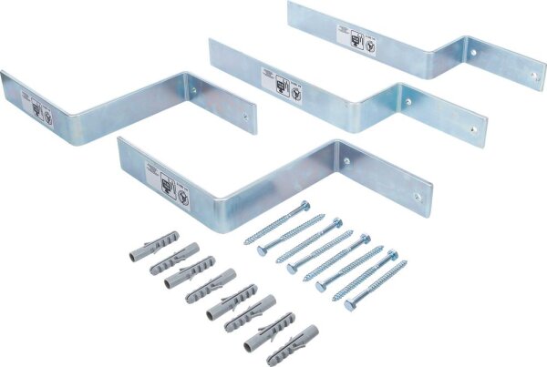 BGS Diy Wandhaken-Satz | für Festzeltgarnituren | 4-tlg.