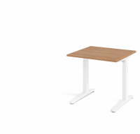 Schreibtisch XB08 Nussbaum/Weiß