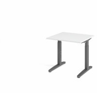 Schreibtisch XB08 Weiß/Graphit