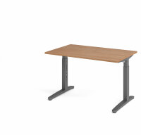 Schreibtisch XB12 Nussbaum/Graphit