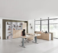 Schreibtisch XB12 Asteiche/Graphit