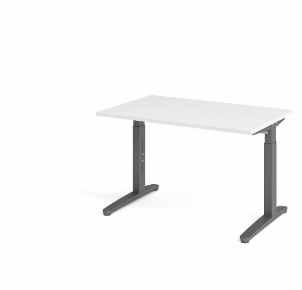 Schreibtisch XB12 Weiß/Graphit