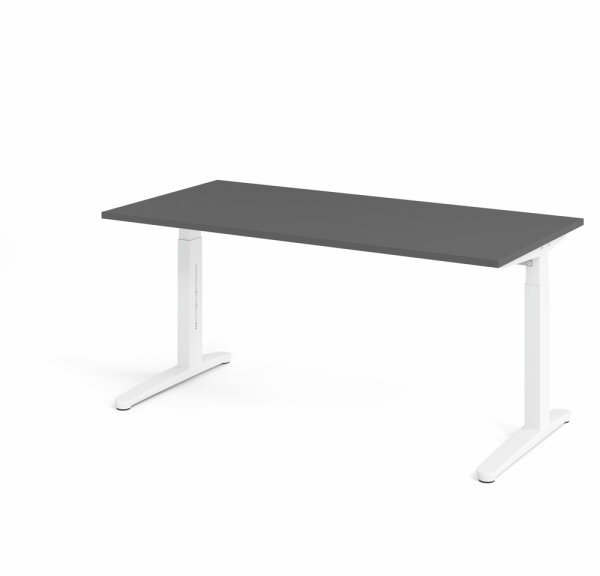 Schreibtisch XB16 Graphit/Weiß