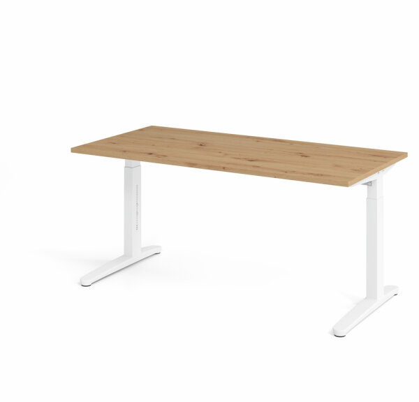Schreibtisch XB16 Asteiche/Weiß