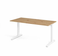 Schreibtisch XB16 Asteiche/Weiß