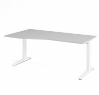 Schreibtisch XB18 Grau/Weiß