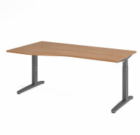 Schreibtisch XB18 Nussbaum/Graphit