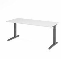 Schreibtisch XB19 Weiß/Graphit
