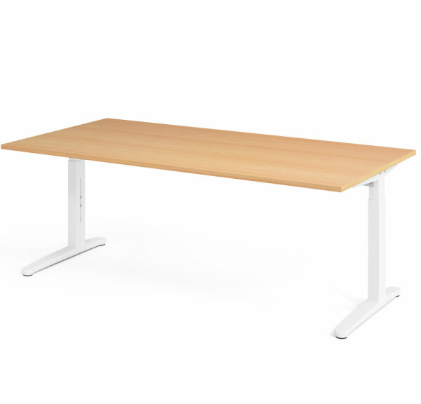 Schreibtisch XB2E Buche/Weiß