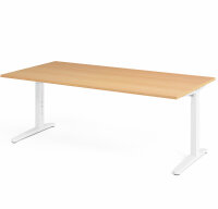 Schreibtisch XB2E Buche/Weiß
