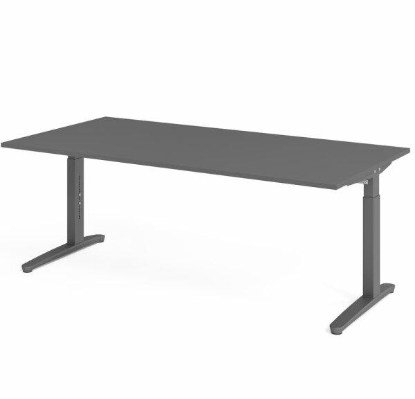 Schreibtisch XB2E Graphit/Graphit