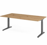 Schreibtisch XB2E Asteiche/Graphit