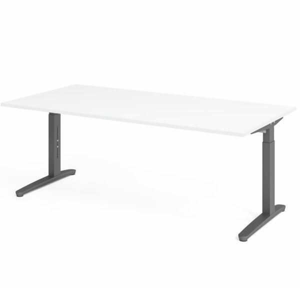 Schreibtisch XB2E Weiß/Graphit