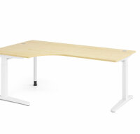 Schreibtisch XB82 Ahorn/Weiß
