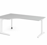 Schreibtisch XB82 Grau/Weiß