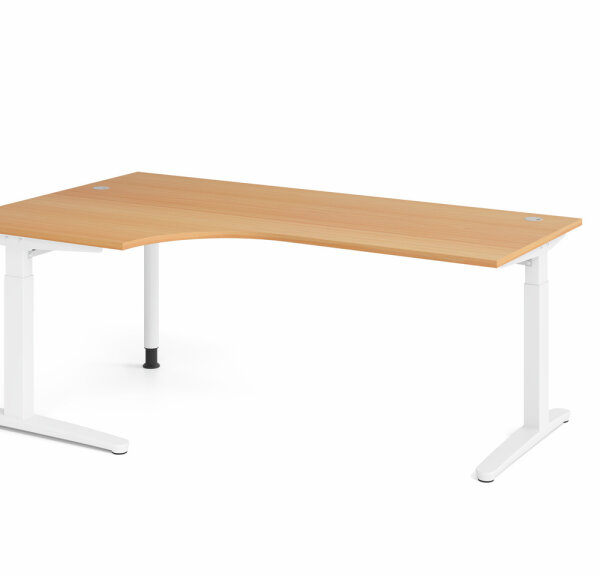 Schreibtisch XB82 Buche/Weiß