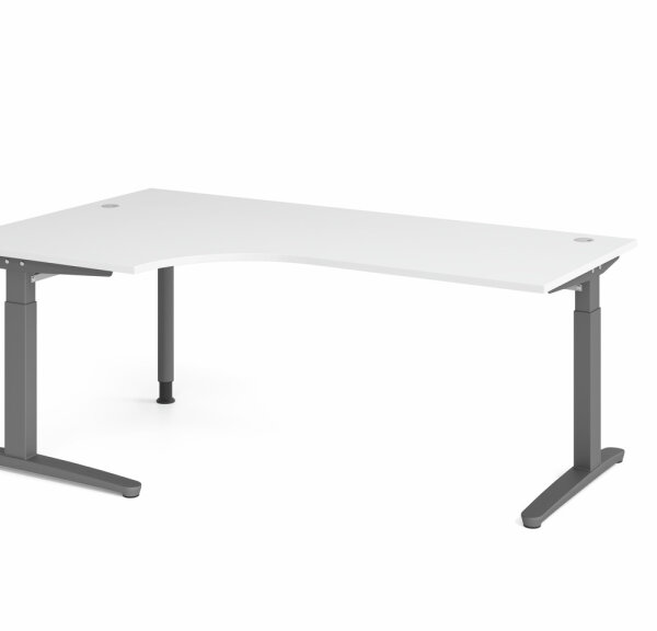 Schreibtisch XB82 Weiß/Graphit