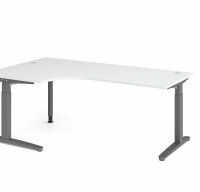 Schreibtisch XB82 Weiß/Graphit