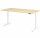 Schreibtisch XBHM 2E Ahorn/Weiß