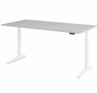 Schreibtisch XBHM 2E Grau/Weiß