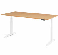 Schreibtisch XBHM 2E Buche/Weiß