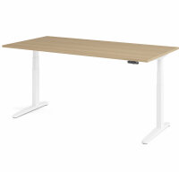 Schreibtisch XBHM 2E Eiche/Weiß