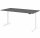 Schreibtisch XBHM 2E Graphit/Weiß