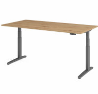Schreibtisch XBHM 2E Asteiche/Graphit