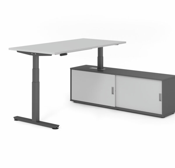 Schreibtischkombi XDSM16 mit Sideboard 1751S
