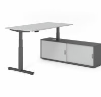 Schreibtischkombi XDSM16 mit Sideboard 1751S