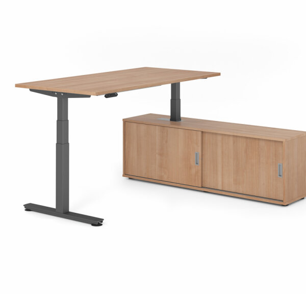 Schreibtischkombi XDSM16 mit Sideboard 1751S