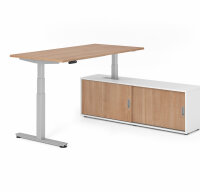 Schreibtischkombi XDSM16 mit Sideboard 1751S